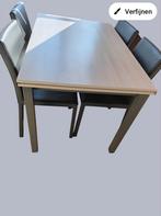 Tafel + 4 stoelen, Huis en Inrichting, Ophalen, Gebruikt