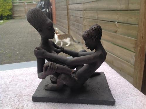 Beeldje congolese koppel in sex positie, Antiek en Kunst, Antiek | Porselein, Ophalen of Verzenden