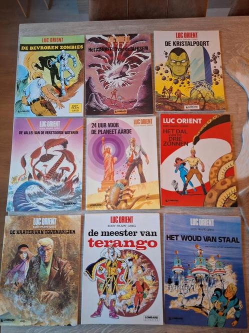 9 x luc orient strips, Boeken, Stripverhalen, Zo goed als nieuw, Ophalen of Verzenden