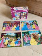 4 disney puzzel in 1 koffertje (12 - 24 stuks), Ophalen, 10 tot 50 stukjes, Gebruikt, 4 tot 6 jaar