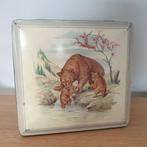 Vintage blikken doos Van Melle, beren tekening, Verzamelen, Ophalen of Verzenden, Zo goed als nieuw