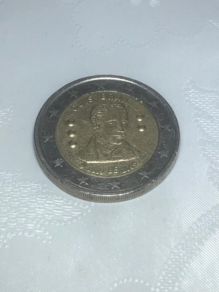 Herdenkingsmunt van 2 euro 2009 België gebruikt in goede sta, Postzegels en Munten, Munten | Europa | Euromunten, Losse munt, 2 euro