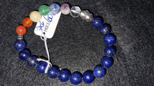 1 Bracelet Bouddhiste Pierre naturelle Lapis Lazuli, Bijoux, Sacs & Beauté, Bracelets, Neuf, Autres matériaux, Bleu, Envoi