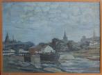 Georges Wilmaers (1900-1996): Rivierzicht (O/D,  72 x 51 cm), Ophalen of Verzenden