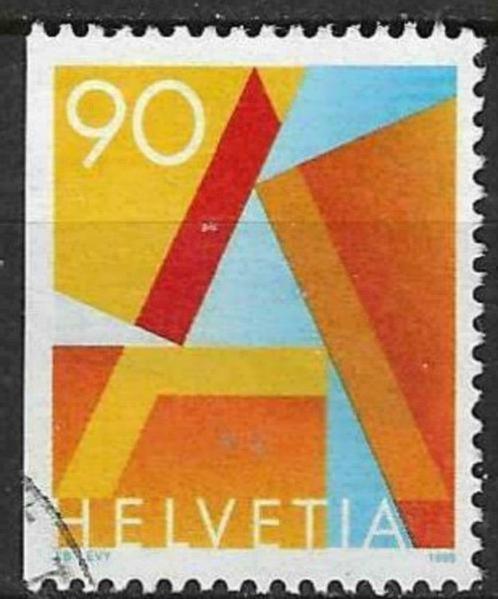 Zwitserland 1995 - Yvert 1498b - Prioritaire zegel (ST), Timbres & Monnaies, Timbres | Europe | Suisse, Affranchi, Envoi