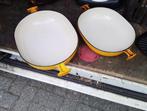 TWEE CREUSET  PANNEN, Gietijzer, Ophalen of Verzenden, Zo goed als nieuw, Keramische plaat