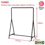 Kledingrek IKEA Turbo zwart, Ophalen, Gebruikt