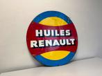 RENAULT olie oud reclamebord, Verzamelen, Ophalen of Verzenden, Gebruikt, Reclamebord