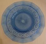 VAL ST. LAMBERT LUXVAL SCHOTEL ROSETTE LICHTBLAUW 1935, Ophalen of Verzenden