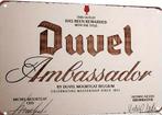 Reclamebord vintage Duvel Ambassador - mancave poolhouse new, Verzamelen, Ophalen of Verzenden, Nieuw, Reclamebord, Plaat of Schild