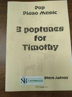 Pianoboek 3 pootines Steve Anthony, Ophalen of Verzenden, Nieuw, Piano