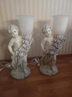 Lampes de table statues d'anges hauteur 65 cm, Maison & Meubles, Comme neuf, Enlèvement