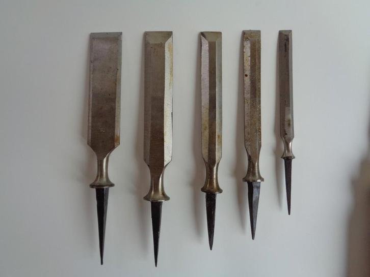 hout beitels zonder heft, Doe-het-zelf en Bouw, Gereedschap | Handgereedschap, Ophalen of Verzenden