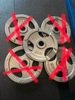 Halterschijf 10kg 50mm gietijzer €3/kg, Ophalen, Gebruikt, Benen, Halterschijven