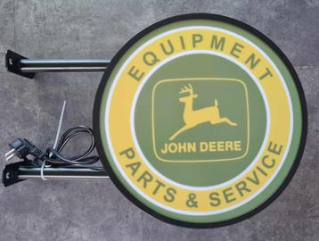 John Deere part service dubbelzijdige reclame decoratie lamp beschikbaar voor biedingen