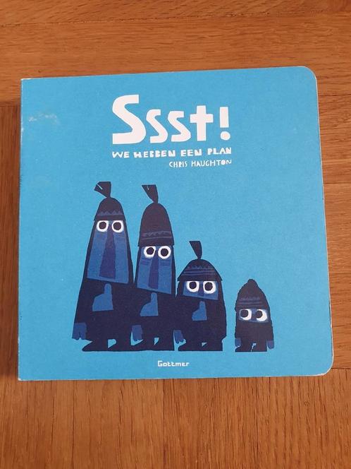 Chris Haughton - Ssst! We hebben een plan, Boeken, Kinderboeken | Baby's en Peuters, Zo goed als nieuw, Ophalen of Verzenden