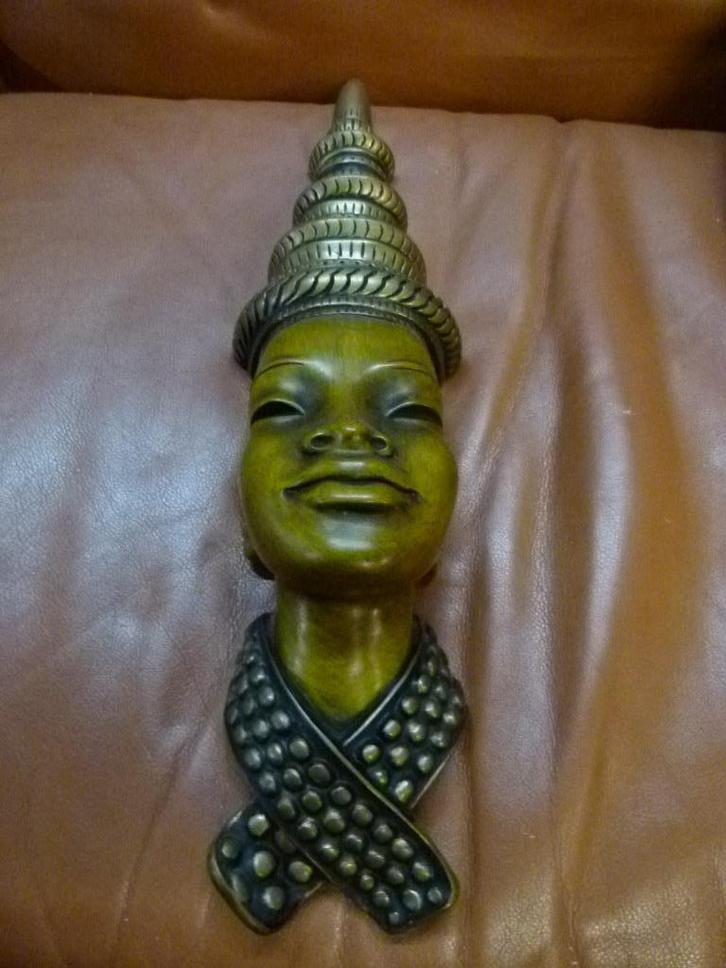 vintage wandmasker Achetit 50-60er jaren II, Verzamelen, Retro, Huis en Inrichting, Ophalen of Verzenden