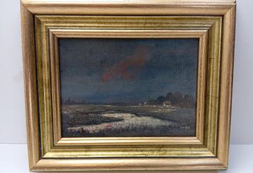 oud schilderij JUSTE  beschikbaar voor biedingen