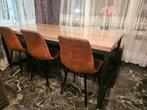 Industriele eetkamerset, Huis en Inrichting, Complete eetkamers, Ophalen, Zo goed als nieuw