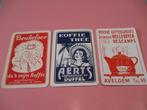 3 oude losse speelkaarten Koffie (4), Collections, Cartes à jouer, Jokers & Jeux des sept familles, Comme neuf, Carte(s) à jouer