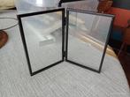 Set van 2 frames van metaal en glas, Huis en Inrichting, Woonaccessoires | Lijsten, Minder dan 50 cm, Minder dan 50 cm, Ophalen of Verzenden