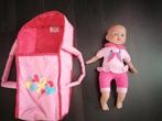 mooie draagzak + pop, Enlèvement ou Envoi, Comme neuf, Baby Pop