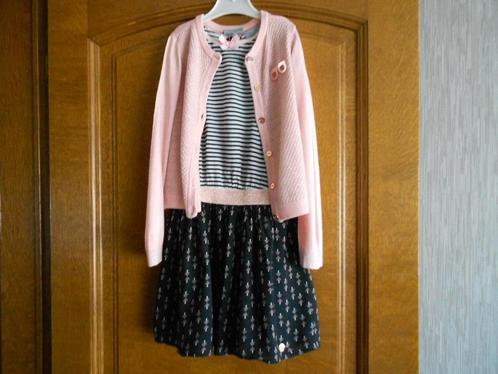 kleedje met roos jasje mt 116 JBC, Kinderen en Baby's, Kinderkleding | Maat 116, Gebruikt, Meisje, Jurk of Rok, Ophalen of Verzenden