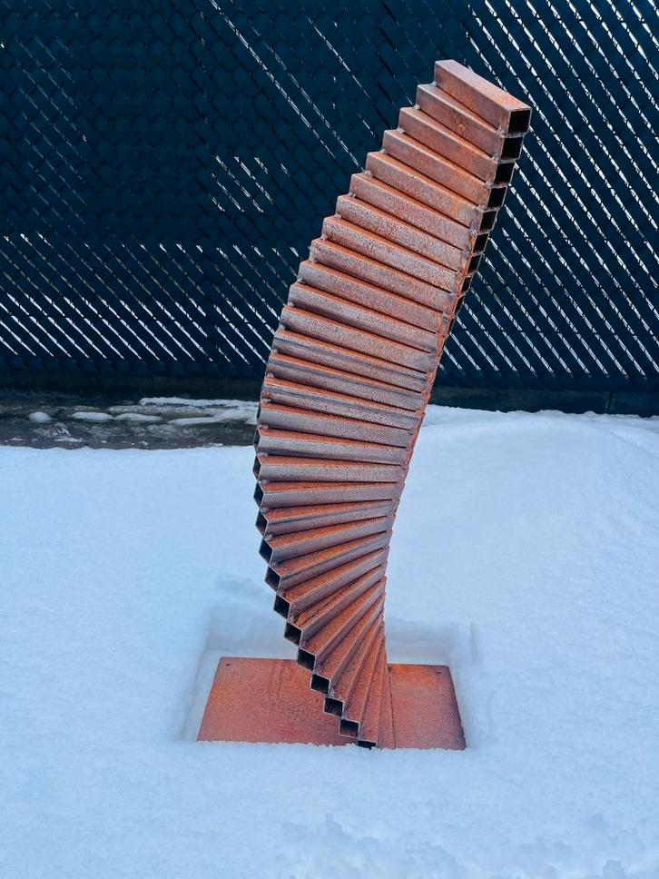 Handgemaakte metalen sculptuur voor de tuin, kunst buiten, Jardin & Terrasse, Statues de jardin, Neuf, Abstrait, Métal, Enlèvement ou Envoi