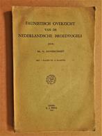 Faunistisch overzicht v.d. Nederlandsche broedvogels - 1942, Livres, Nature, Fr. Haverschmidt, Utilisé, Enlèvement ou Envoi, Oiseaux