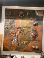 Brutalistisch wandpaneel van Jean Pierre Segers, jaren 60–70, Antiek en Kunst, Ophalen of Verzenden