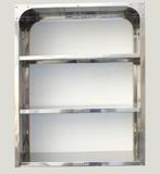 Étagères Bibliothèque Rangement - 76x60 cm - BOMBAY INOX, Envoi, Neuf