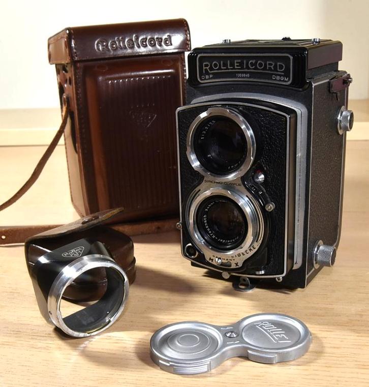 ROLLEICORD IV met Rollei hood, TV, Hi-fi & Vidéo, Appareils photo analogiques, Utilisé, Reflex miroir, Autres Marques, Enlèvement ou Envoi