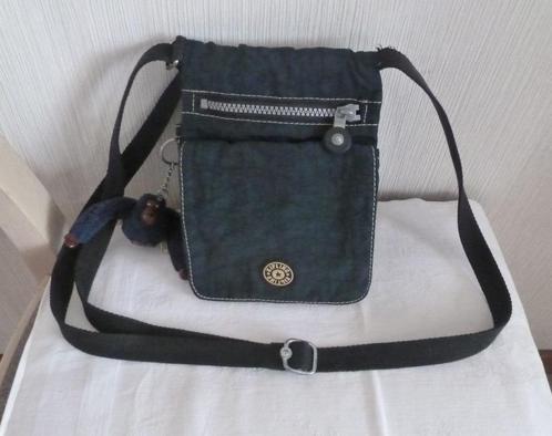 Kipling „Eldorado” marine schoudertas + aap, Handtassen en Accessoires, Tassen | Schoudertassen, Gebruikt, Kipling, Blauw, Ophalen of Verzenden