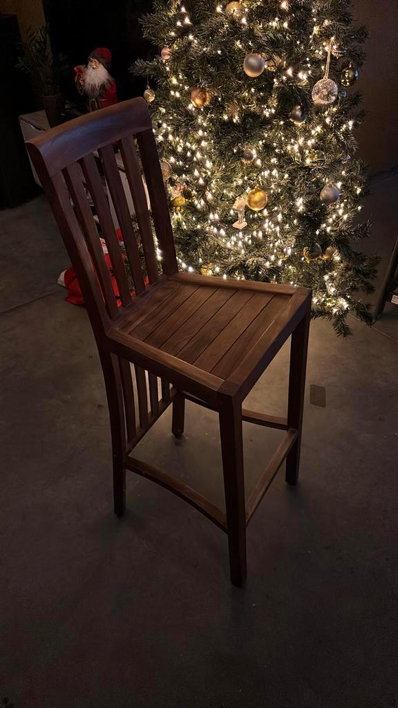 Teak hoogzitstoelen te koop, Antiek en Kunst, Antiek | Meubels | Stoelen en Sofa's, Ophalen