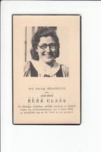 40-45: Elza Claes , bombardement Mortsel Oude God 1943, Collections, Images pieuses & Faire-part, Enlèvement ou Envoi, Image pieuse