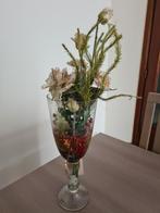 vase décoratif en verre H : 41 cm., Comme neuf, Enlèvement