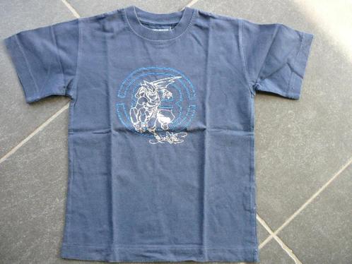 blauw T-shirt met een superheld, Kinderen en Baby's, Kinderkleding | Maat 122, Gebruikt, Jongen, Shirt of Longsleeve, Ophalen of Verzenden