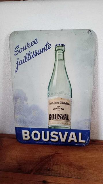 Eau limonade Pub en tôle Source Bousval 