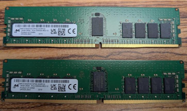 RAM 16GB DDR4 3200MHz RDIMM ECC, Informatique & Logiciels, Mémoire RAM, Comme neuf, Serveur, 16 GB, DDR4, Enlèvement ou Envoi