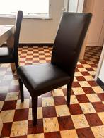 4 identieke stoelen te koop, Huis en Inrichting, Ophalen, Gebruikt, Bruin