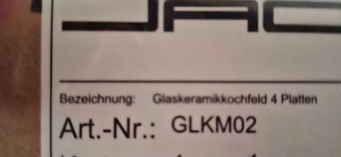 Glaskeramishe kookplaat 4 pitten, Elektronische apparatuur, Kookplaten, Nieuw, Inbouw, Keramisch, 4 kookzones, Energieklasse A of zuiniger