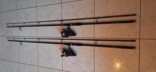 2 mooie karperhengels te koop, Watersport en Boten, Hengelsport | Karpervissen, Zo goed als nieuw, Ophalen