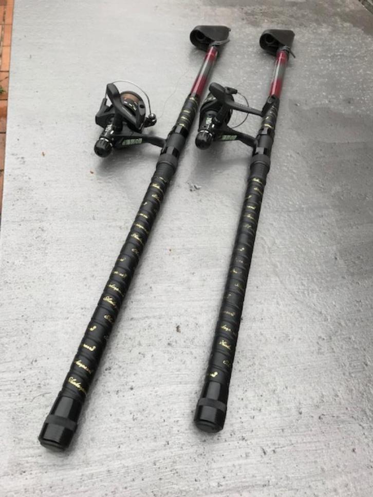 2 vislijnen met molen, Sport en Fitness, Overige Sport en Fitness, Zo goed als nieuw, Ophalen