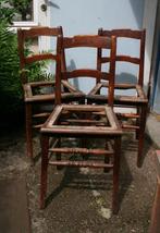 3 oerdegelijke stoel frames in eik, Antiquités & Art, Antiquités | Meubles | Chaises & Canapés, Enlèvement