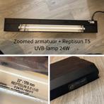 Uvb-lamp + armatuur, Ophalen, Zo goed als nieuw