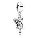 Pandora hanger fairy met gouden hartje, Handtassen en Accessoires, Bedels, Pandora, Ophalen of Verzenden, Zilver