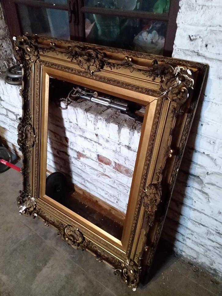 Zeer mooie en grote 19e eeuwse setting om te restaureren 184, Antiek en Kunst, Kunst | Schilderijen | Klassiek, Ophalen
