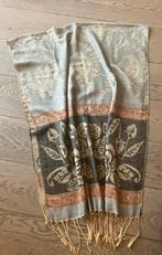 Grote sjaal in zijde met Paschmira, Kleding | Dames, Ophalen of Verzenden, Zo goed als nieuw, Sjaal