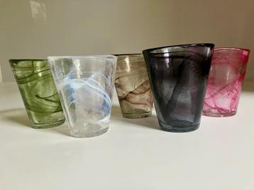 Kosta Boda - 5 drinkglazen- Mine collectie  beschikbaar voor biedingen