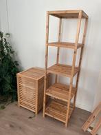 Badkamerset hout ikea, Ophalen, Zo goed als nieuw, Beige, Overige typen
